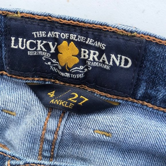 VINTAGE LUCKY BRAND SWEET N STRAIGHT JEANS 4/47x30 🍀lucky you🍀 - Picture 4 of 14